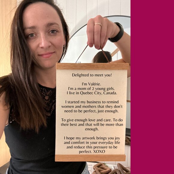 Minimalist Line Art Print – Two Hands Holding, "You Are Not Alone" - Picture 3 of 3